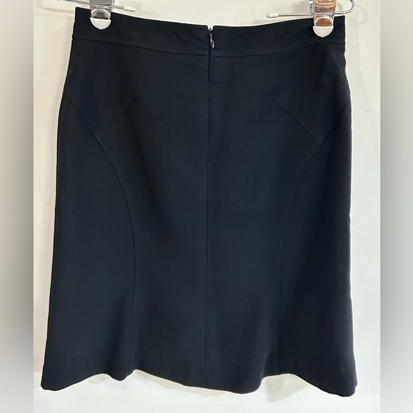 BURBERRY LONDON  SKIRT Sz EU 38 US 4 Black Straight Midi Above Knee Wool Blend - Picture 3 of 9